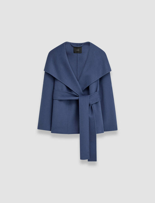 JOSEPH Fashion Women Adrienne Double Face Cashmere Jacket Harbour