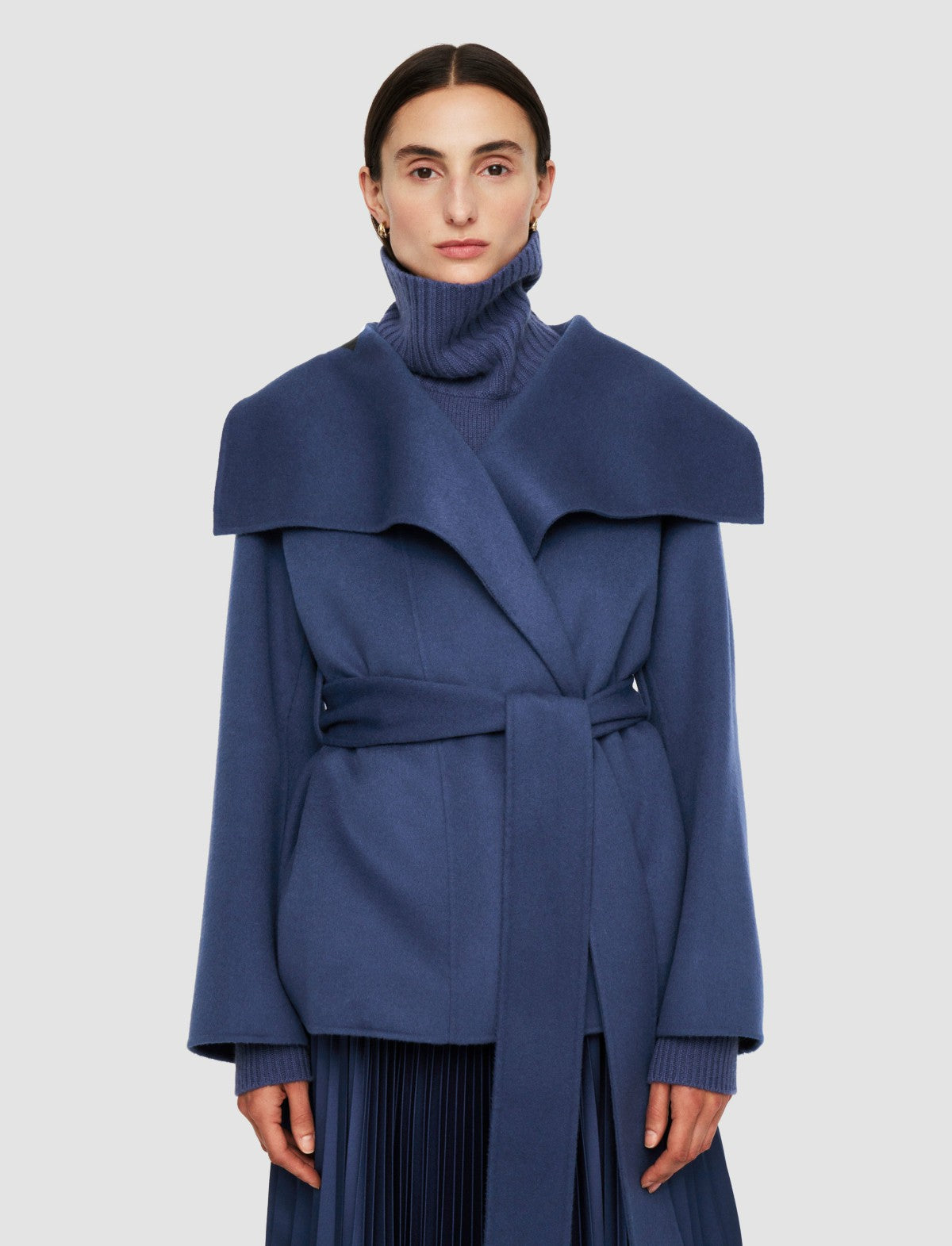 JOSEPH Fashion Women Adrienne Double Face Cashmere Jacket Harbour