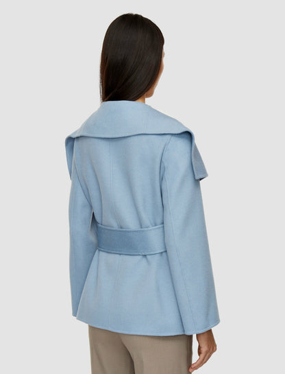 JOSEPH Fashion Women Adrienne Double Face Cashmere Jacket Faded Sky