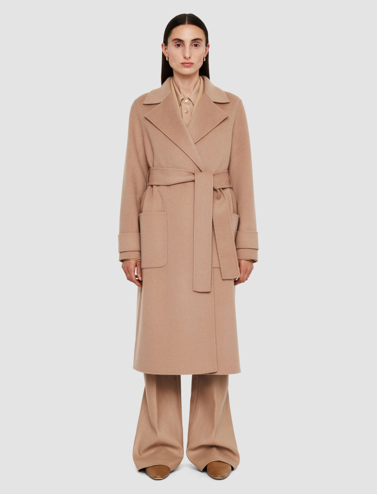 JOSEPH Fashion Women Arline Double Face Cashmere Coat Blusher