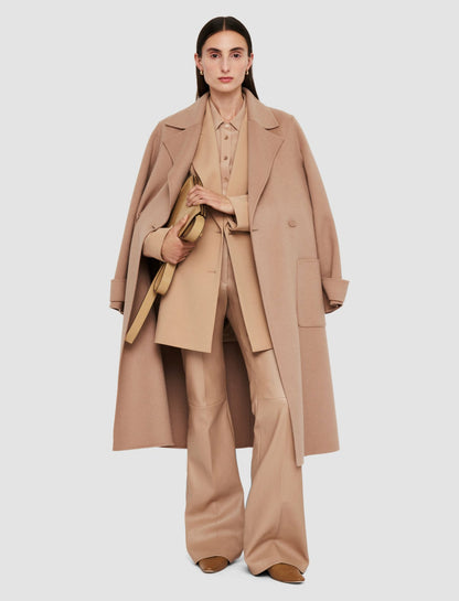 JOSEPH Fashion Women Arline Double Face Cashmere Coat Blusher