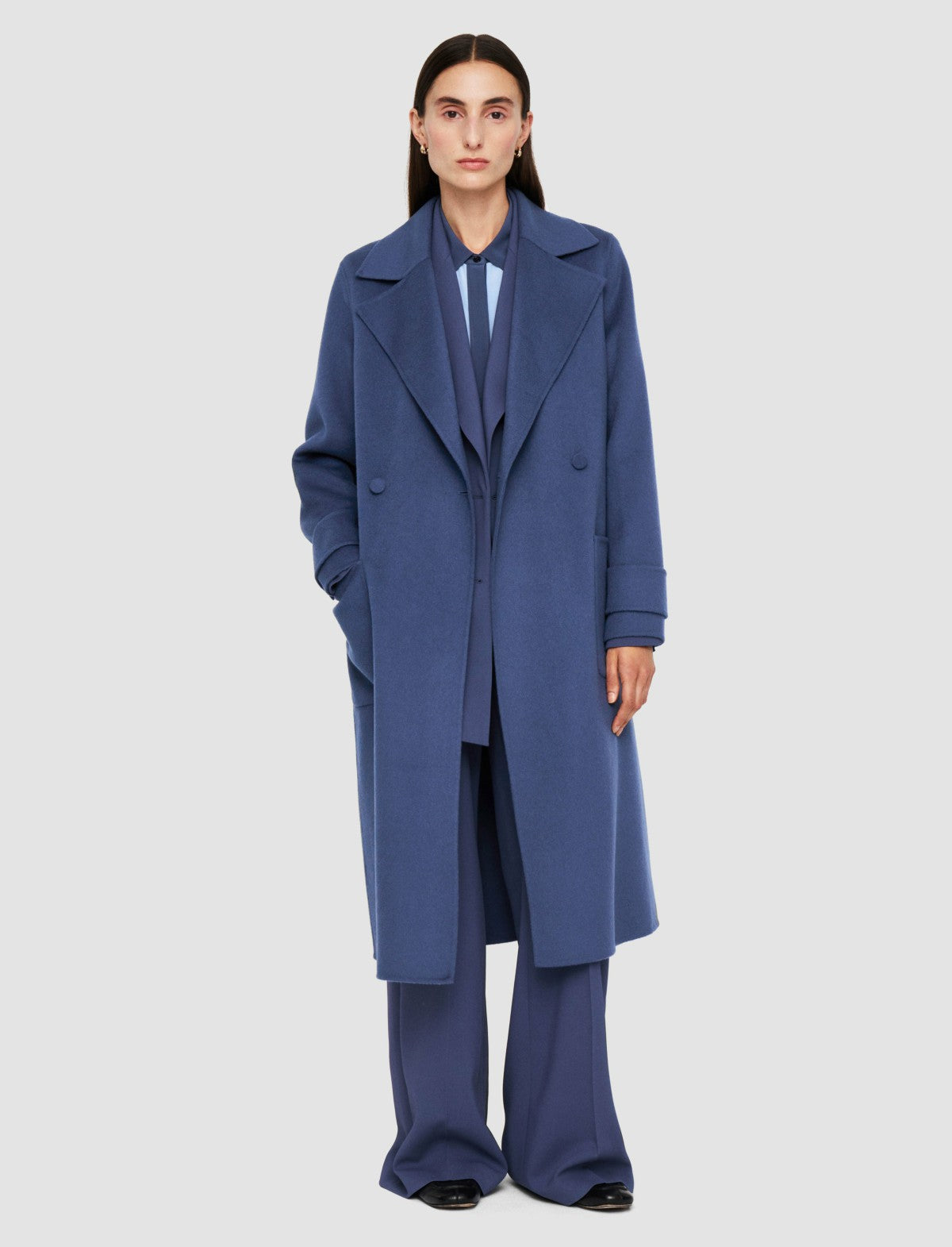 JOSEPH Fashion Women Arline Double Face Cashmere Coat Harbour