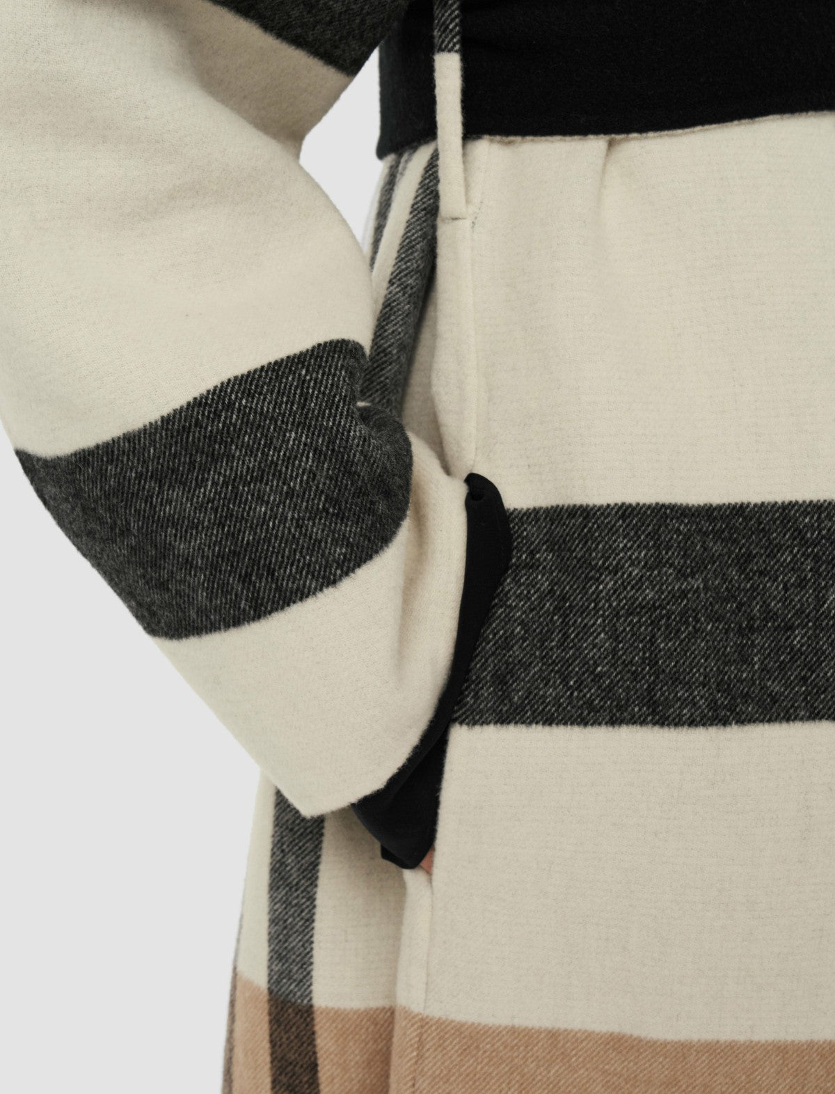 JOSEPH Fashion Women Merton Reversible Check Wool Coat Blusher Combo
