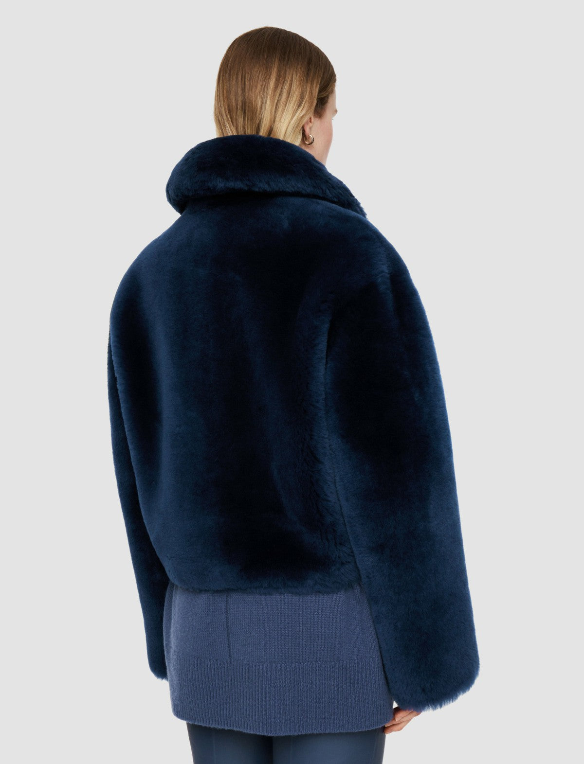 JOSEPH Fashion Women Alloway Reversible Shearling Jacket Harbour