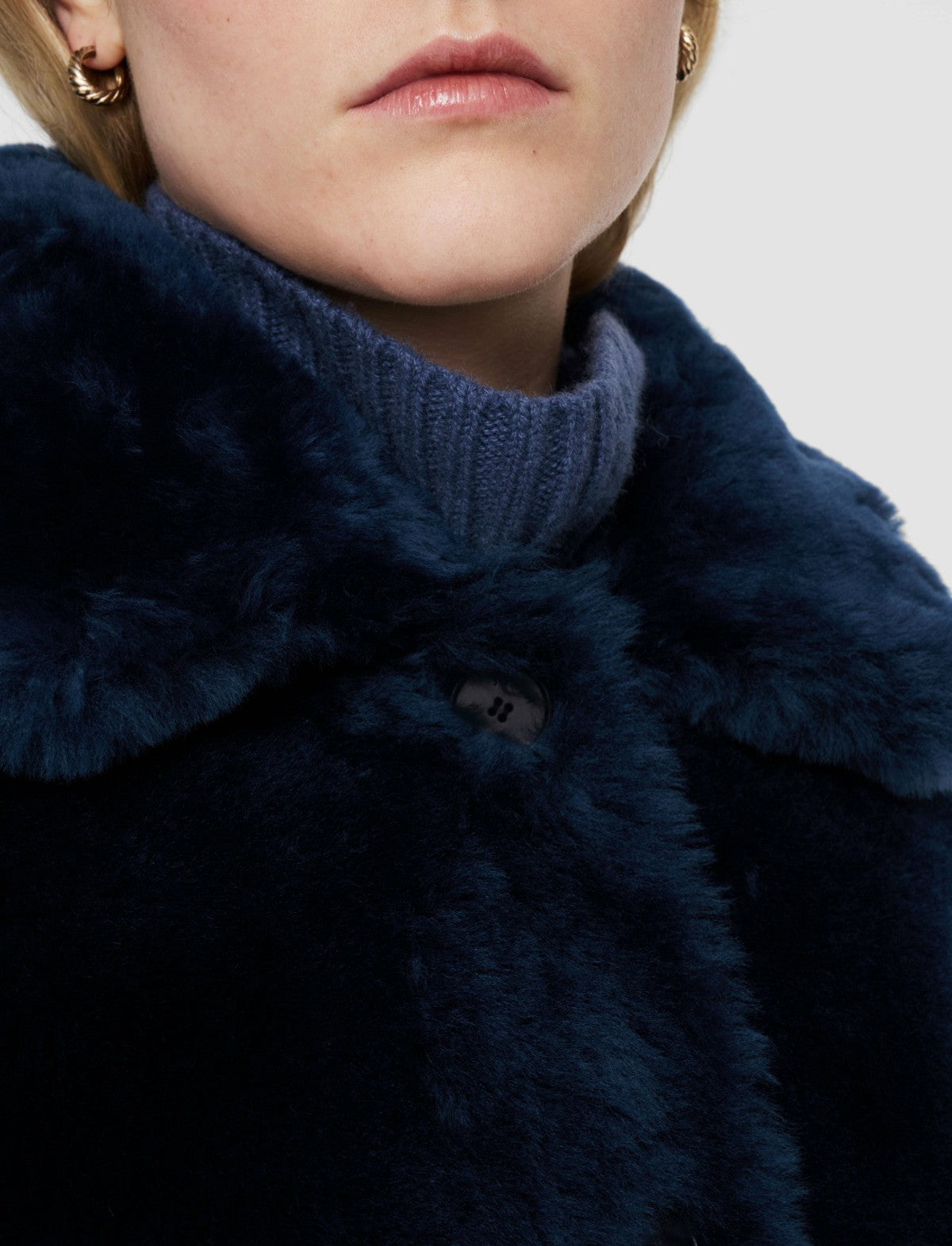 JOSEPH Fashion Women Alloway Reversible Shearling Jacket Harbour