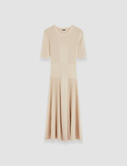 JOSEPH Fashion Women Fine Merino Rib Dress Quail