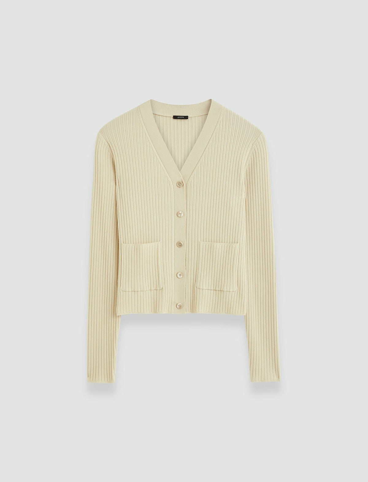 JOSEPH Fashion Women Fine Merino Rib Cardigan Quail