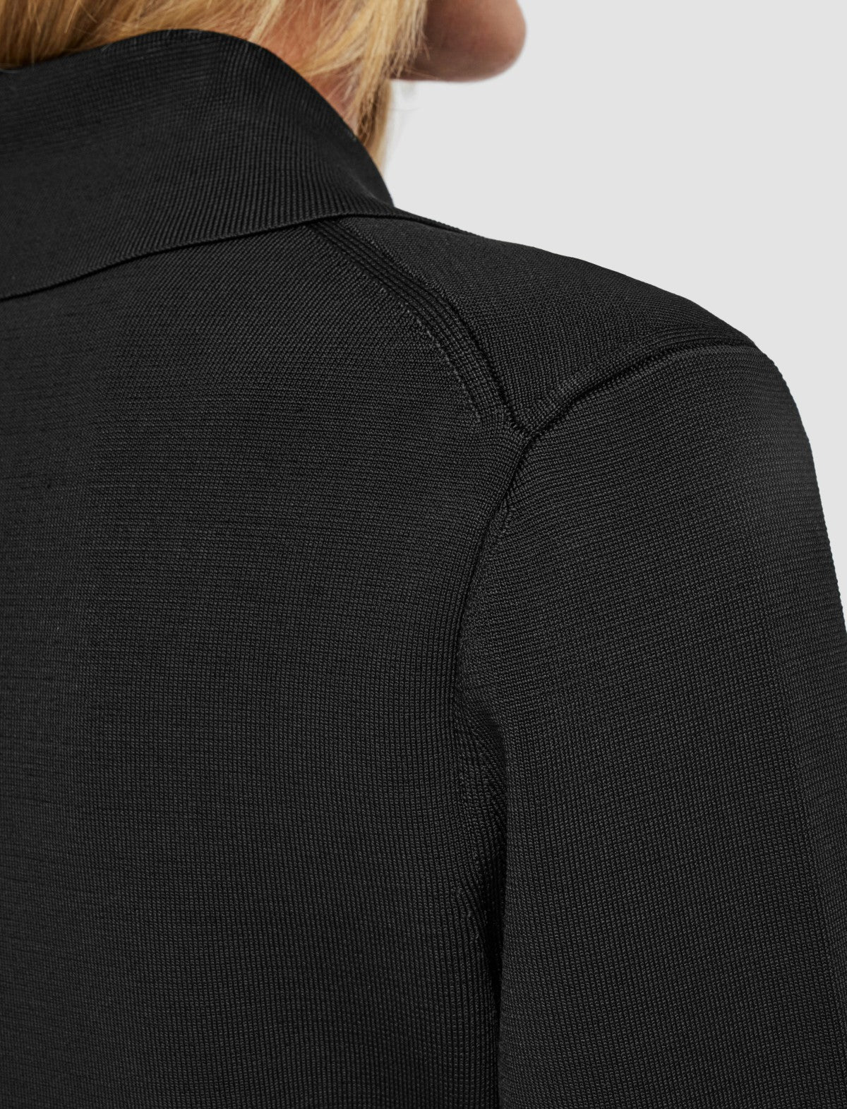 JOSEPH Fashion Women Milano Knit Stretch Zip Jacket Black