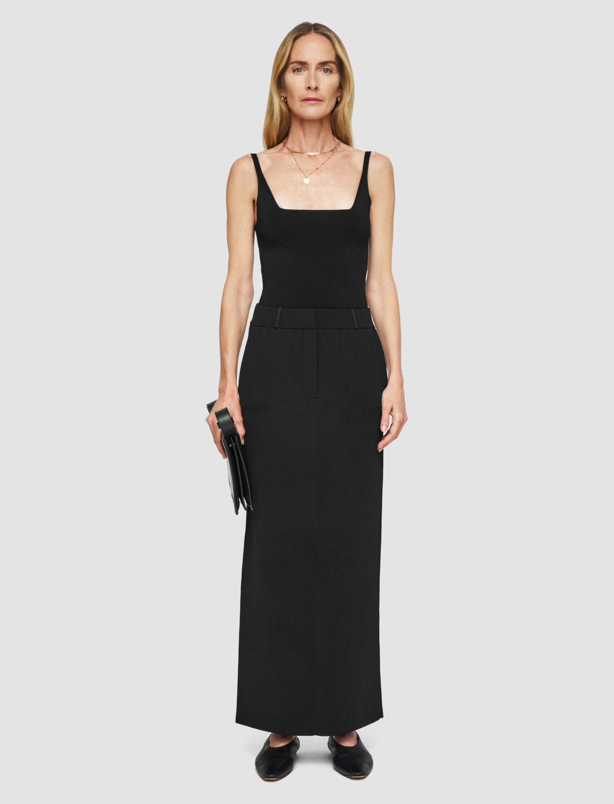 JOSEPH Fashion Women Milano Knit Stretch Skirt Black
