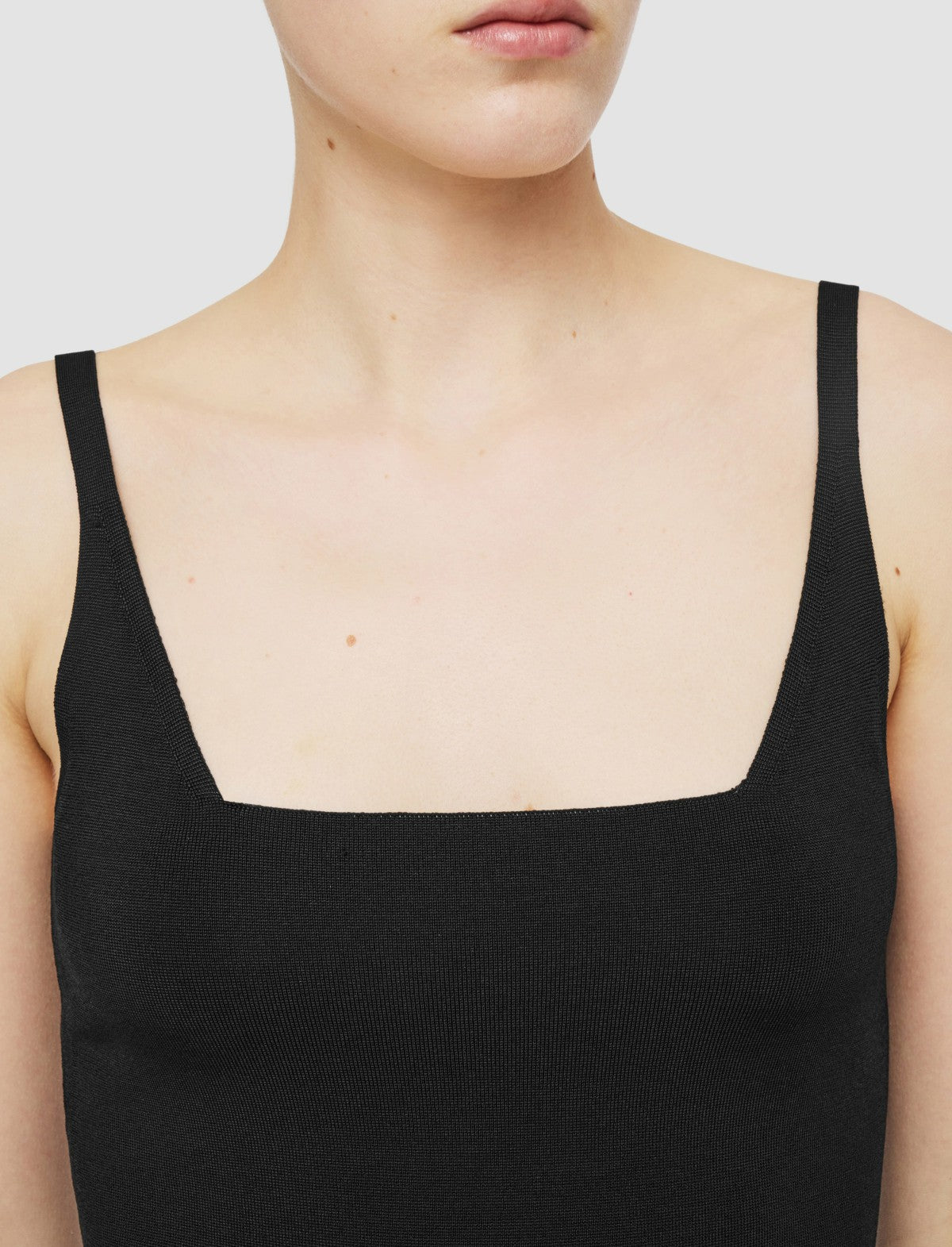 JOSEPH Fashion Women Milano Knit Stretch Vest Top Black