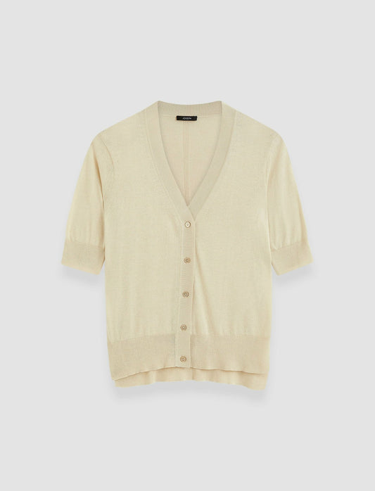 JOSEPH Fashion Women Superfine Cotton Silk Cardigan Quail