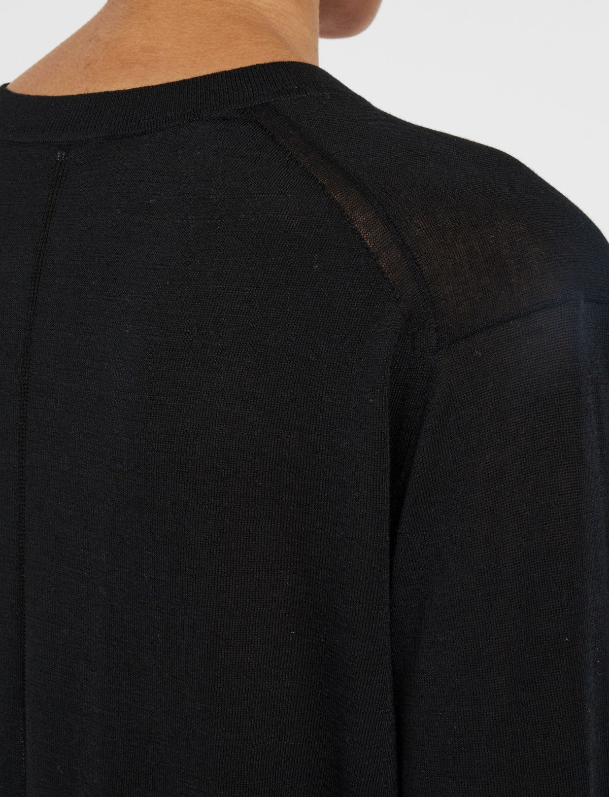 JOSEPH Fashion Women Superfine Cotton Silk V Neck Jumper Black
