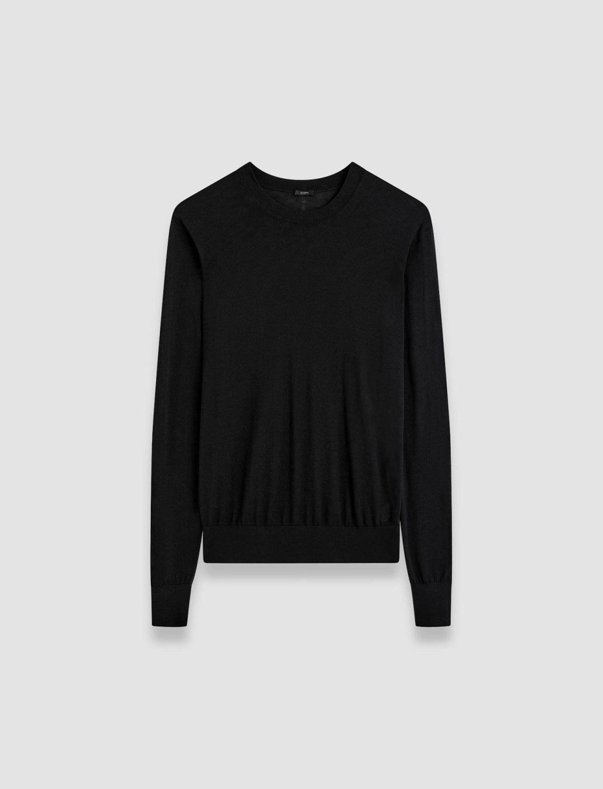 JOSEPH Fashion Women Superfine Cotton Silk Round Neck Jumper Black