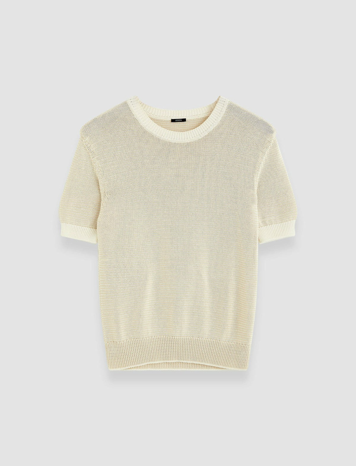 JOSEPH Fashion Women Micro Stripe Knit Top Ivory/Quail