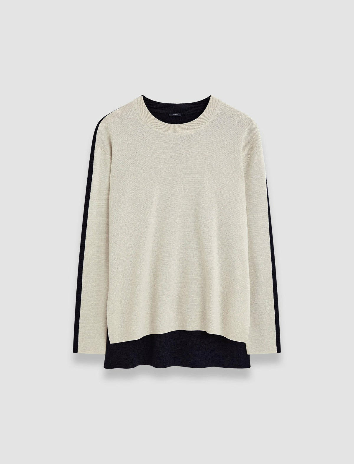 JOSEPH Fashion Women Bi-Colour Knit Jumper Quail/Black