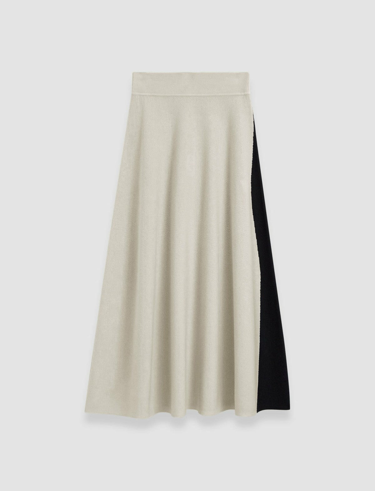 JOSEPH Fashion Women Bi-Colour Knit Skirt Quail/Black