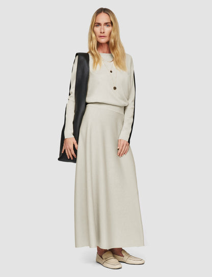 JOSEPH Fashion Women Bi-Colour Knit Skirt Quail/Black