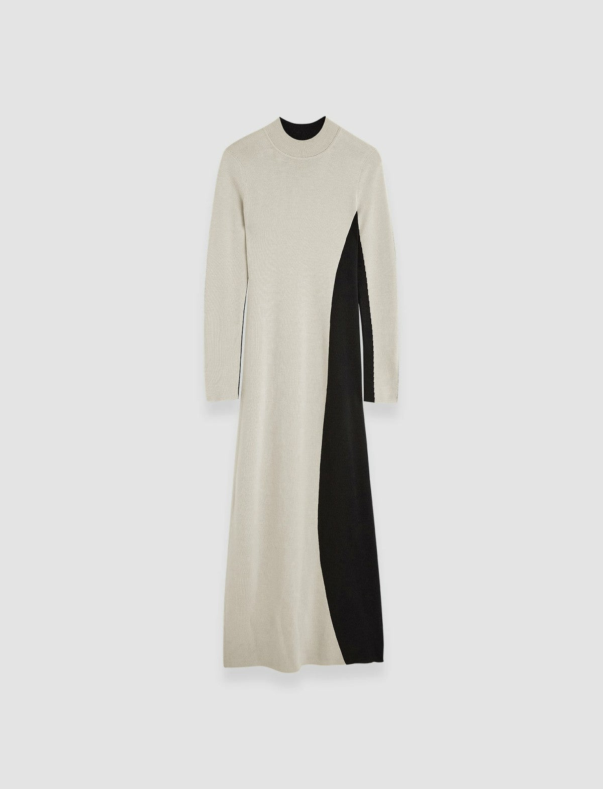 JOSEPH Fashion Women Bi-Colour Knit Dress Quail/Black