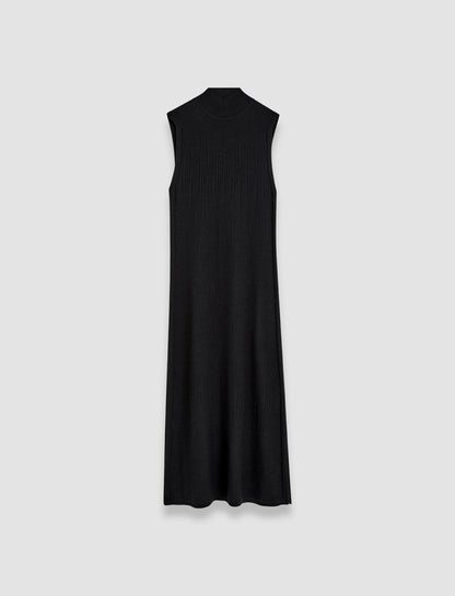 JOSEPH Fashion Women Gradient Stitch High Neck Dress Black