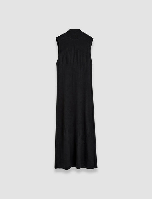 JOSEPH Fashion Women Gradient Stitch High Neck Dress Black