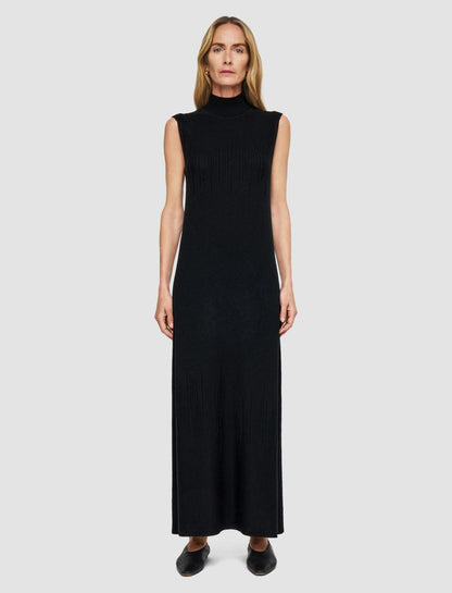 JOSEPH Fashion Women Gradient Stitch High Neck Dress Black