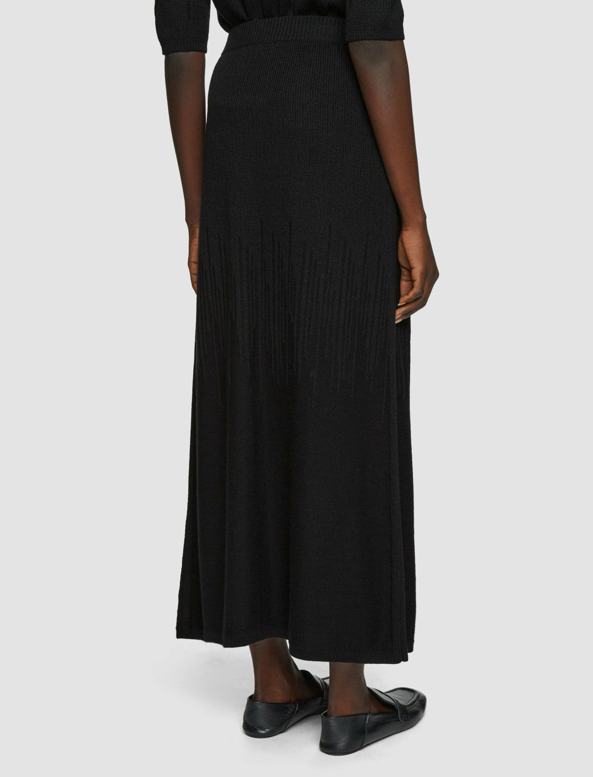 JOSEPH Fashion Women Gradient Stitch Skirt Black