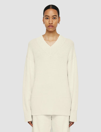 JOSEPH Fashion Women Linen Blend Knit Jumper Ivory
