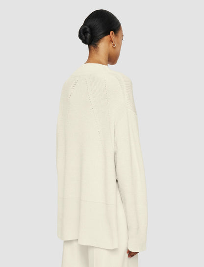 JOSEPH Fashion Women Linen Blend Knit Jumper Ivory