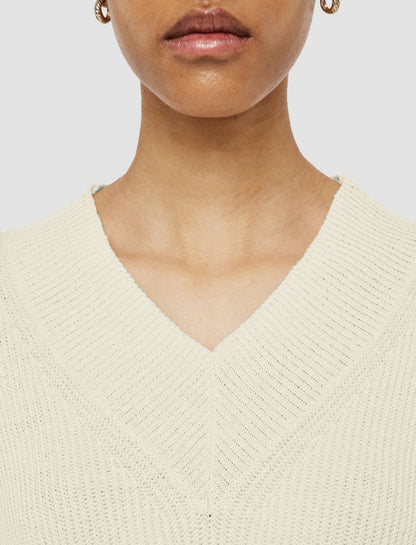 JOSEPH Fashion Women Linen Blend Knit Jumper Ivory