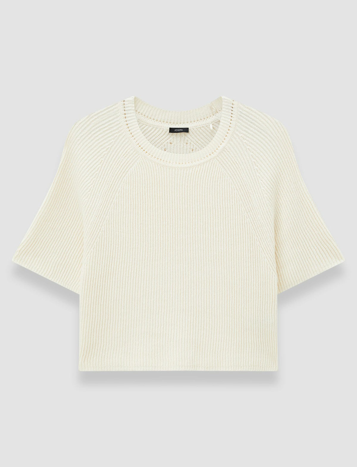 JOSEPH Fashion Women Linen Blend Knit Top Ivory