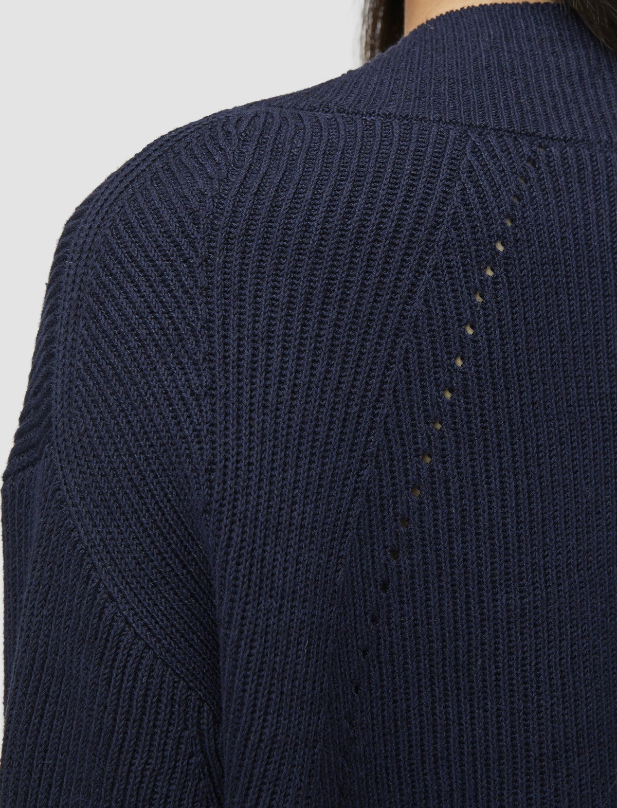 JOSEPH Fashion Women Linen Blend Knit Jumper Navy