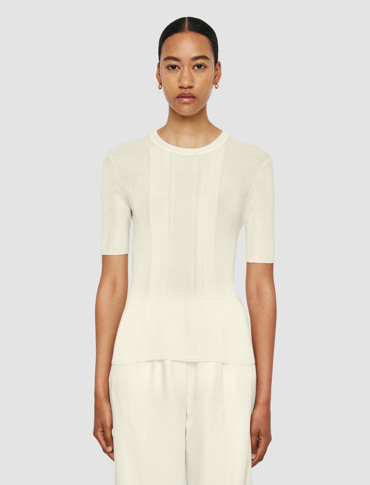 JOSEPH Fashion Women Crisp Rayon Top Ivory