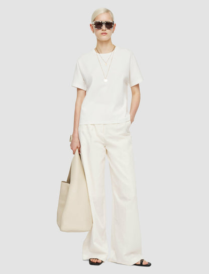 JOSEPH Fashion Women Comfort Cotton T-Shirt Ivory