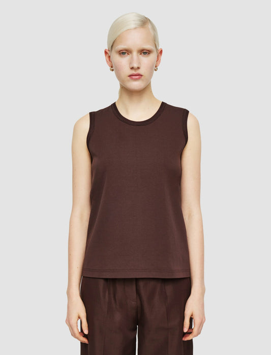 JOSEPH Fashion Women Comfort Cotton Tank Top Ebony