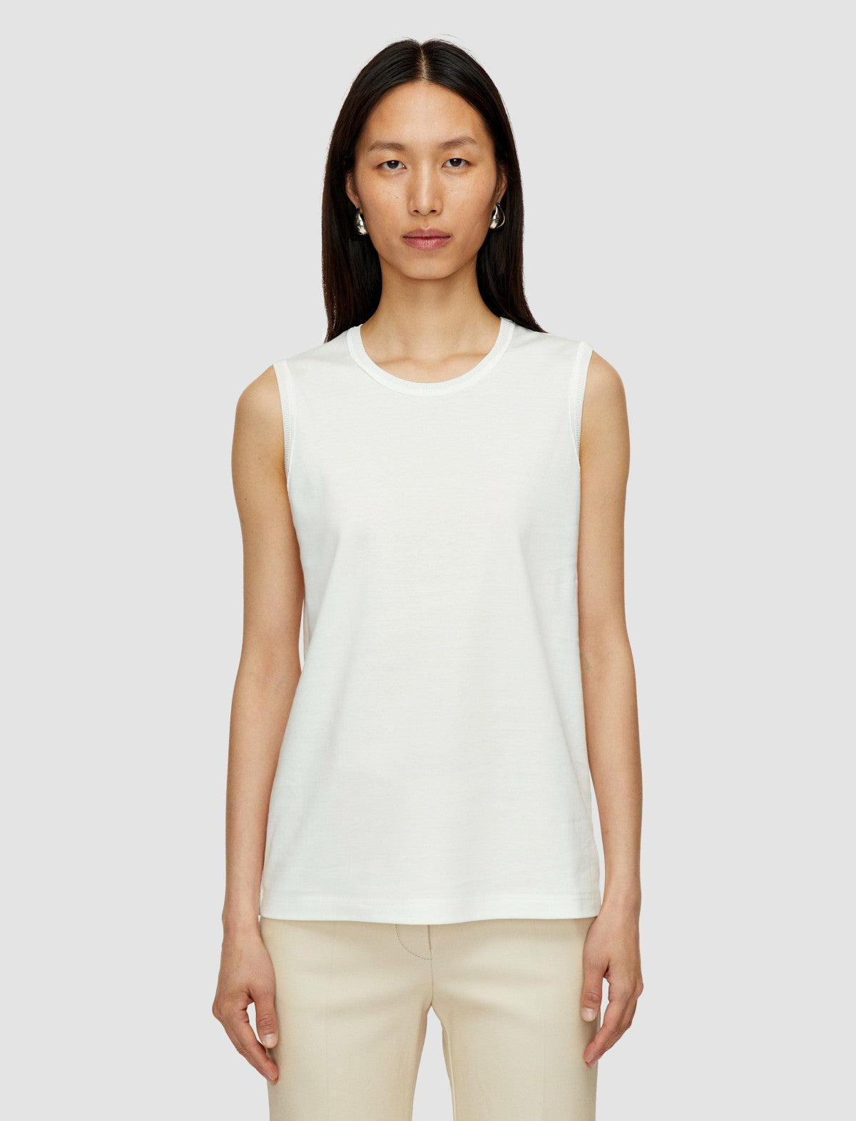 JOSEPH Fashion Women Comfort Cotton Tank Top Ivory
