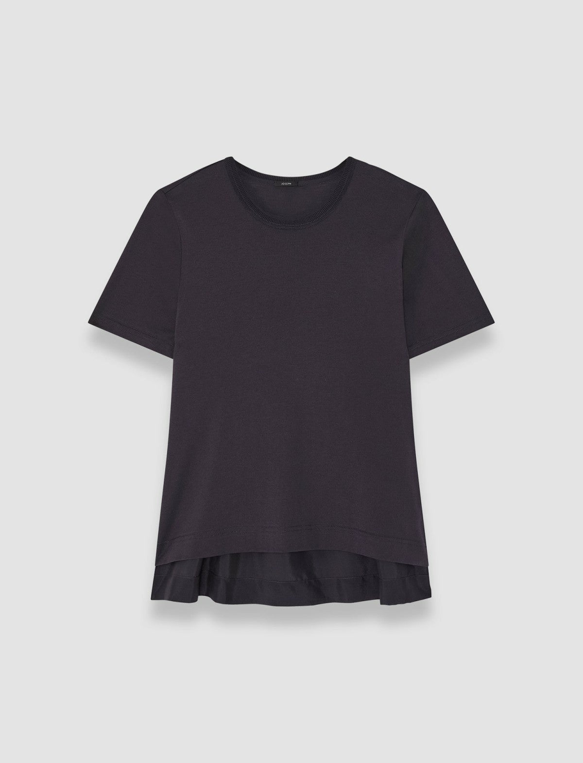 JOSEPH Fashion Women Jersey Habotai Silk Top Navy