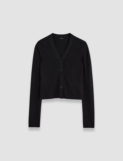 JOSEPH Fashion Women Gradient Stitch Cardigan Black