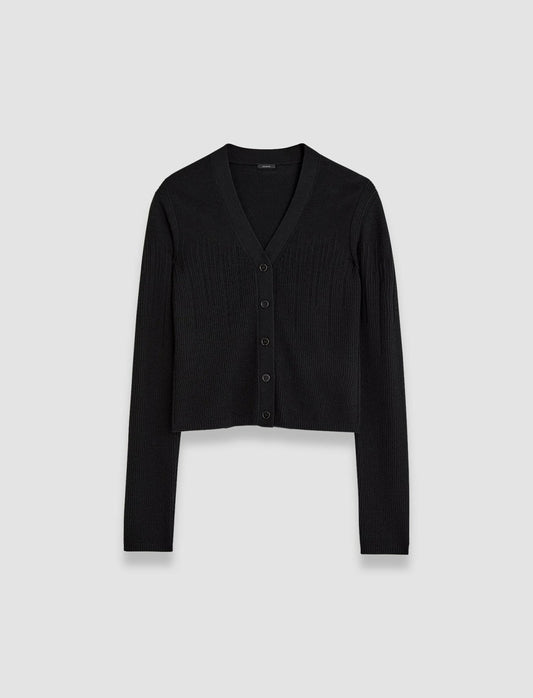 JOSEPH Fashion Women Gradient Stitch Cardigan Black