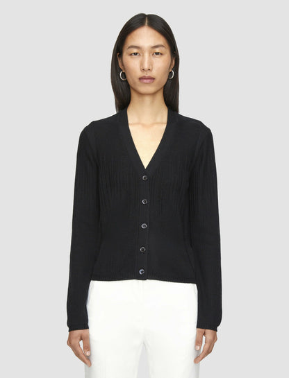 JOSEPH Fashion Women Gradient Stitch Cardigan Black