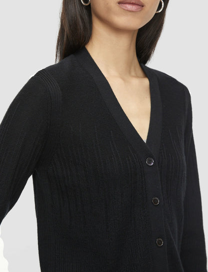 JOSEPH Fashion Women Gradient Stitch Cardigan Black