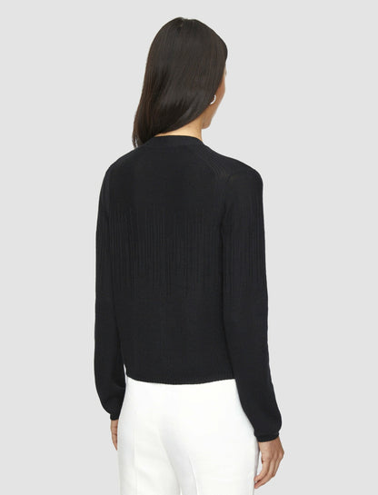 JOSEPH Fashion Women Gradient Stitch Cardigan Black