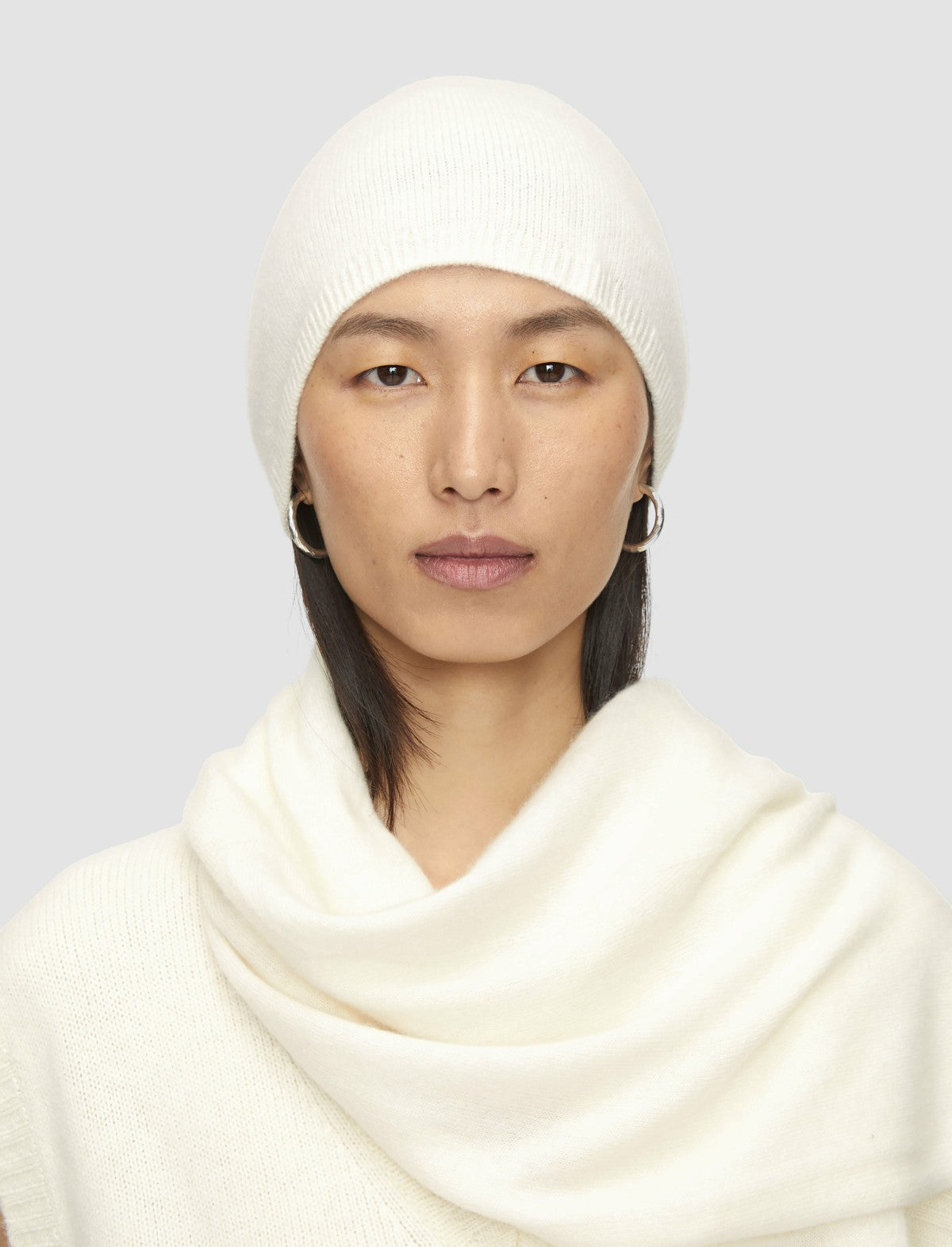 JOSEPH Fashion Women Light Pure Cashmere Hat Ivory