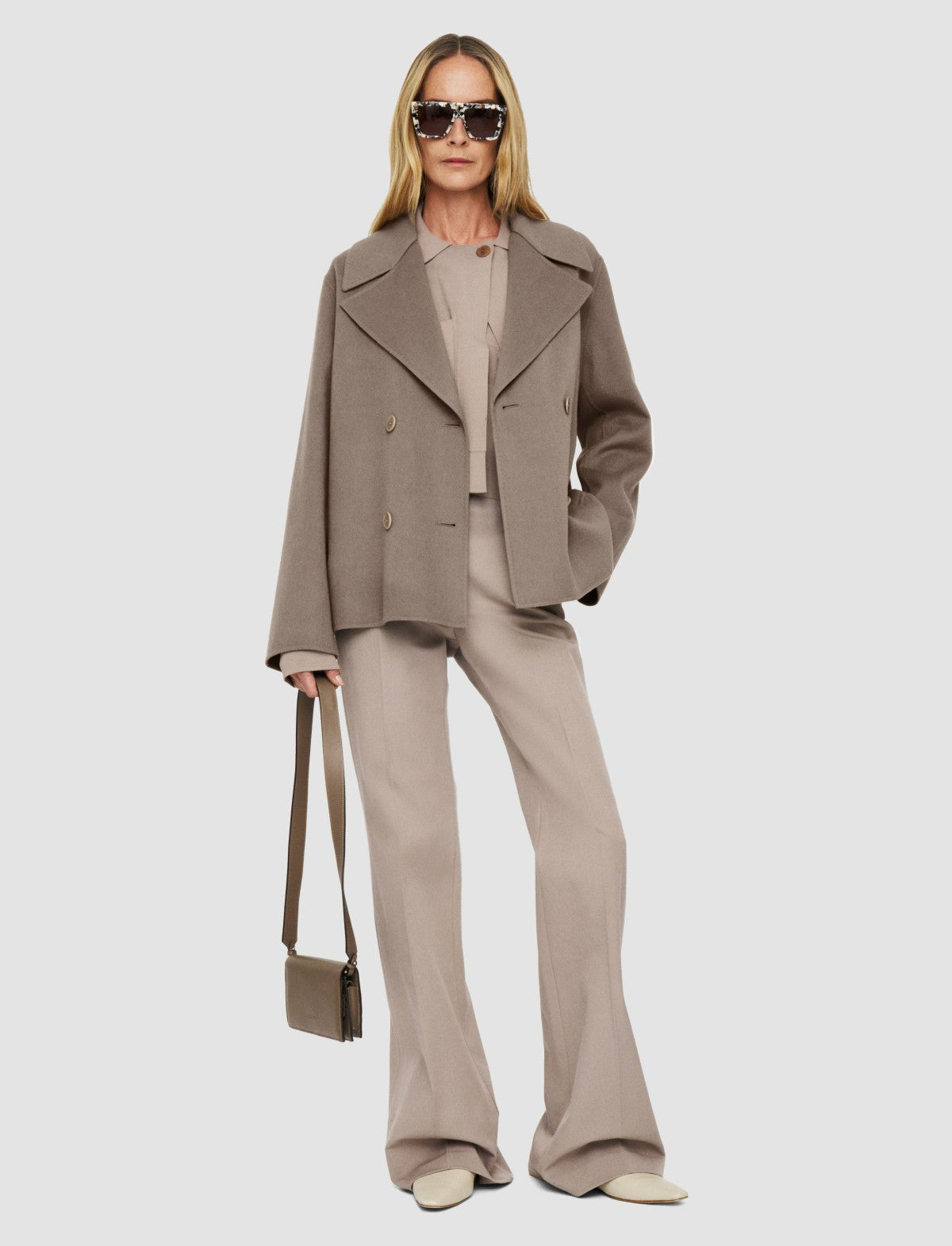 JOSEPH Fashion Women Gilkes Light Double Face Jacket Escargot