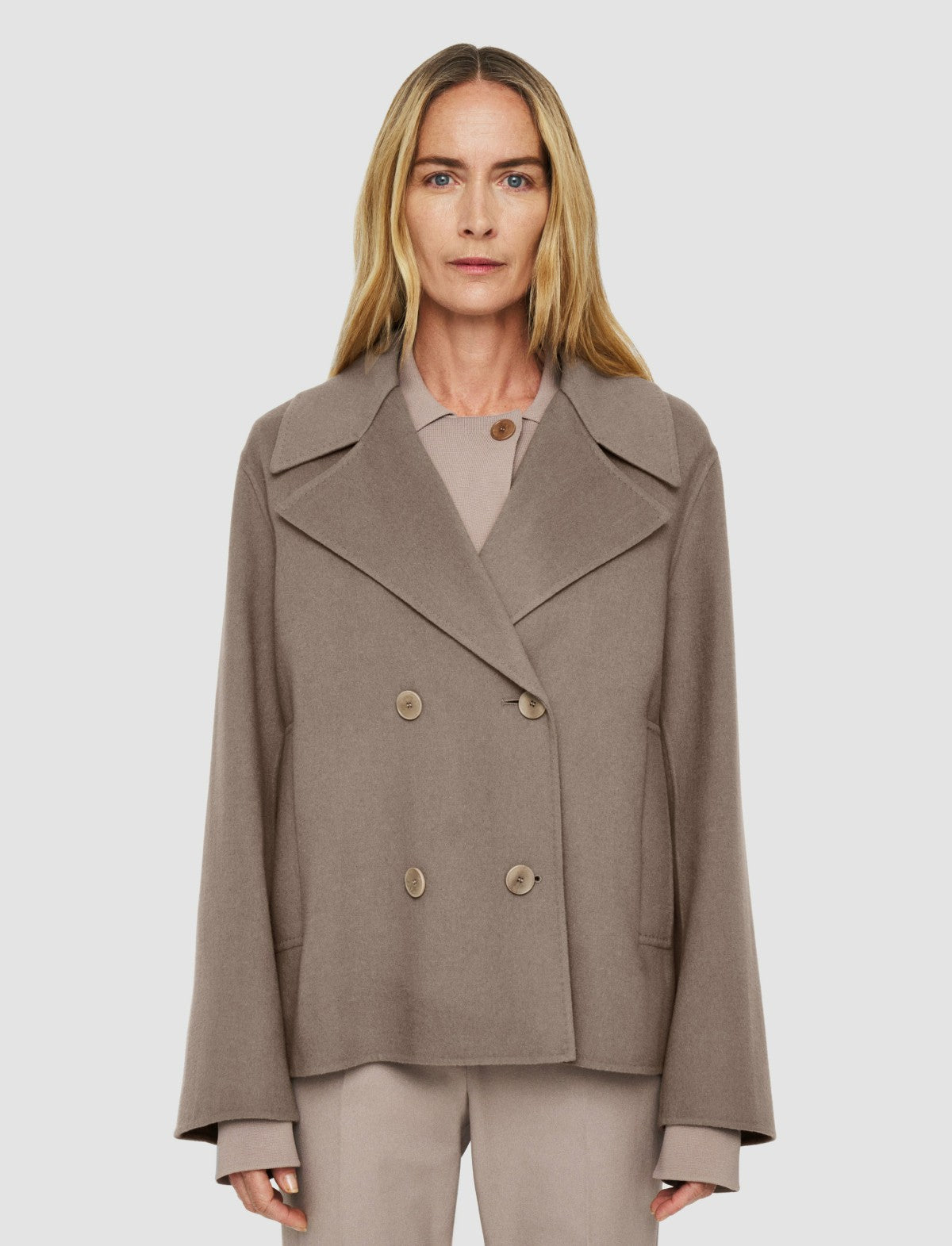JOSEPH Fashion Women Gilkes Light Double Face Jacket Escargot