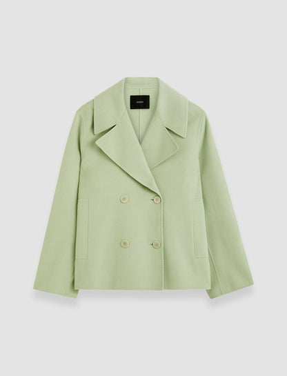JOSEPH Fashion Women Gilkes Light Double Face Jacket Matcha