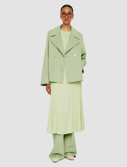 JOSEPH Fashion Women Gilkes Light Double Face Jacket Matcha