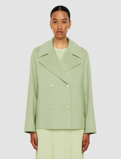 JOSEPH Fashion Women Gilkes Light Double Face Jacket Matcha