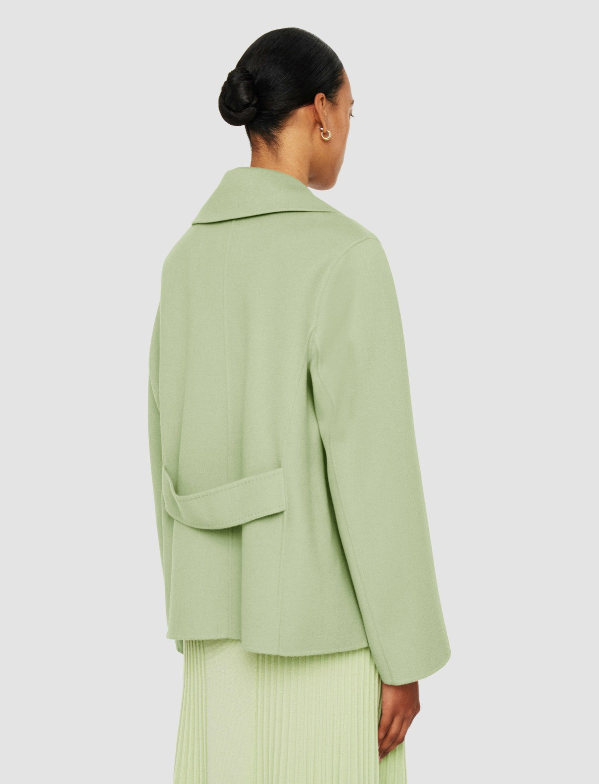 JOSEPH Fashion Women Gilkes Light Double Face Jacket Matcha