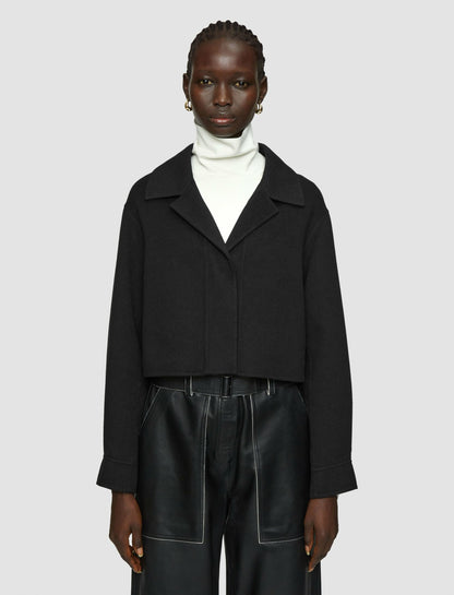 JOSEPH Fashion Women Collin Light Double Face Jacket Black