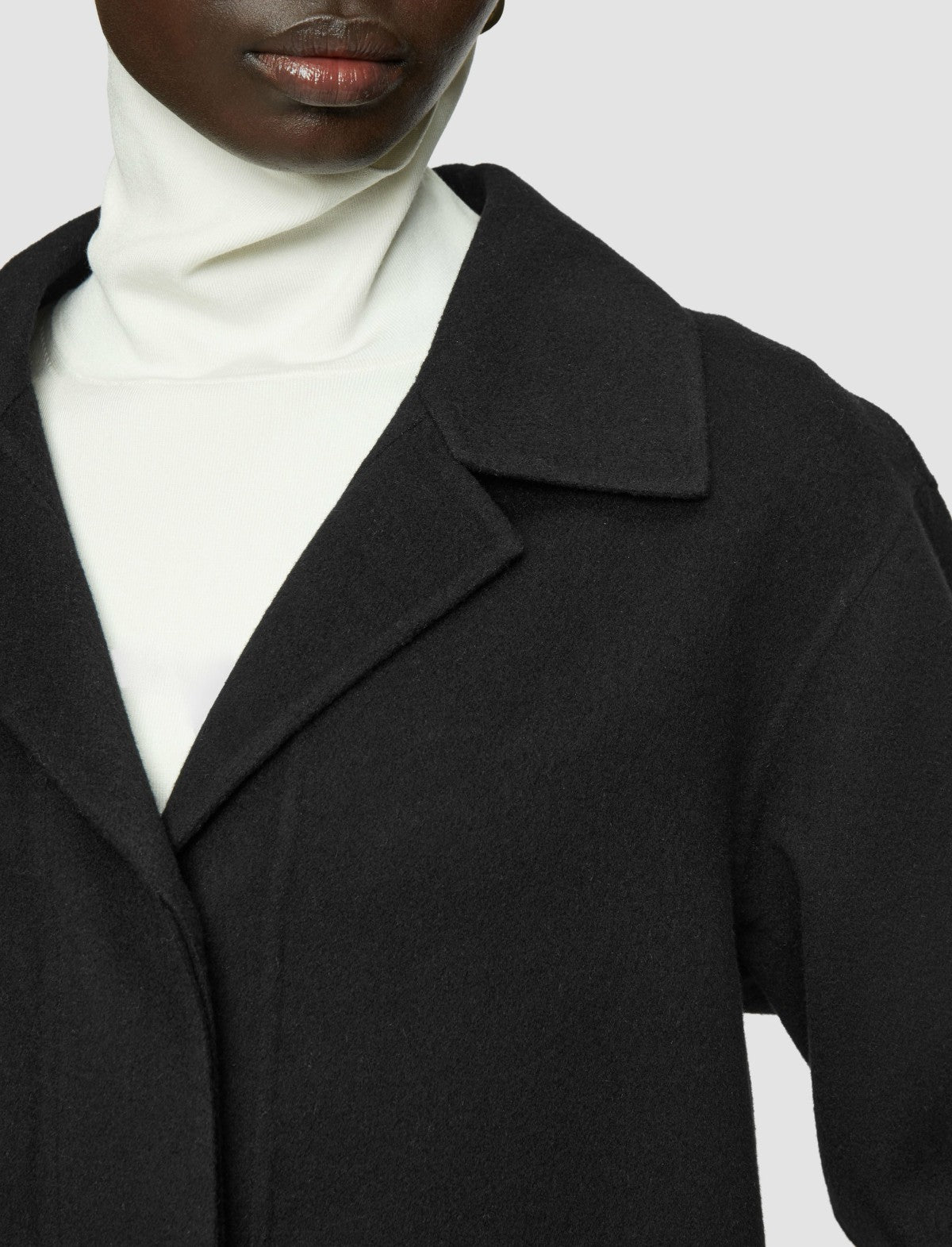 JOSEPH Fashion Women Collin Light Double Face Jacket Black